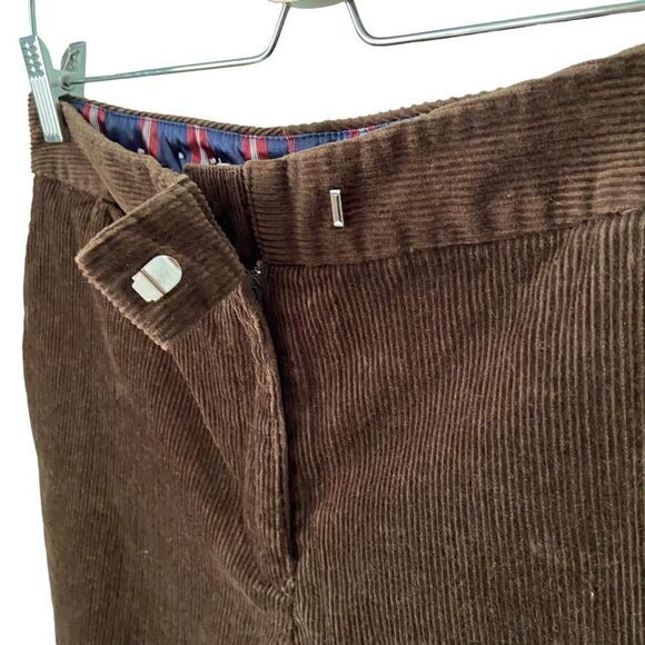 Tommy Hilfiger Brown Velvet Corduroy Straight Leg Pants in Size 2 - Picture 4 of 10